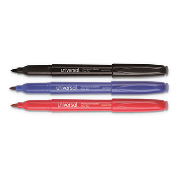 Universal™ Pen-style Permanent Marker Value Pack, Fine Bullet Tip, Black, 60-pack freeshipping - TVN Wholesale